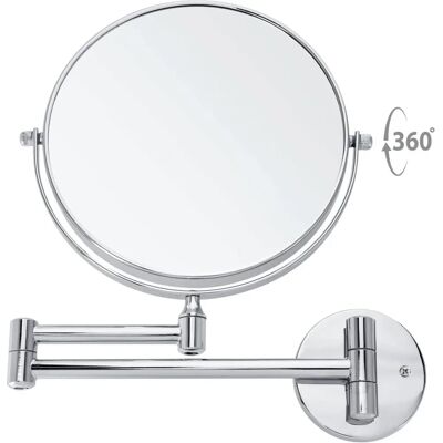 Vega Wandspiegel - Perdo 5x, 33x19 cm, Silber, Rund - Wandspiegel Vega Wandspiegel - Perdo 5x, 33x19 cm, Silber, Rund - Wandspiegel