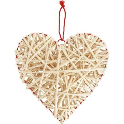 Vega - Cuore intrecciato Resy - Naturale - 30x30x7 cm Vega - Cuore intrecciato Resy - Naturale - 30x30x7 cm