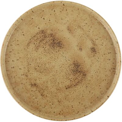 Porland Hellbraun/Dunkelbraun runder Teller 27x2.4cm - Plate Porland Hellbraun/Dunkelbraun runder Teller 27x2.4cm - Plate