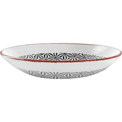 Vega Weiß/Schwarz Glas Schüssel - 2500ml Vega Weiß/Schwarz Glas Schüssel - 2500ml