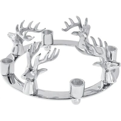 Vega Anesa - 27,5 cm - Silber - Adventskranz mit Rehen Vega Anesa - 27,5 cm - Silber - Adventskranz mit Rehen