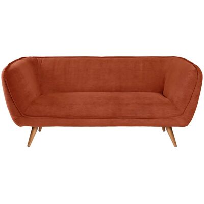 Vega Kelso 3-Sitzer Sofa - Strukturierter Baumwollstoff, Buchenbeine, Innen Vega Kelso 3-Sitzer Sofa - Strukturierter Baumwollstoff, Buchenbeine, Innen