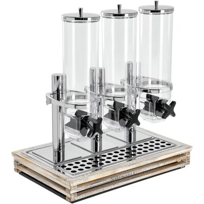 Vega Natchez Cerealdosierer - Rechteckig, Vintage-weiß/transparent/Edelstahl - Dispenser Vega Natchez Cerealdosierer - Rechteckig, Vintage-weiß/transparent/Edelstahl - Dispenser