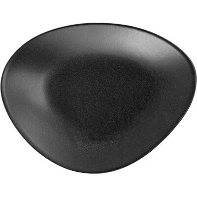 Vega Piatto Masca design organico - 27.5x21 cm, nero - Set von 4 Vega Piatto Masca design organico - 27.5x21 cm, nero - Set von 4