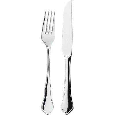 PULSIVA Set di posate da bistecca 24 pz - Argento - Posate PULSIVA Set di posate da bistecca 24 pz - Argento - Posate