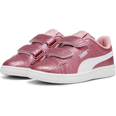 Puma Smash 3.0 Glitz Rosa och Vit Sneakers - Casual Puma Smash 3.0 Glitz Rosa och Vit Sneakers - Casual