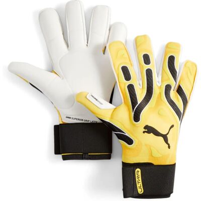 Puma Unisex Ultra Ultimate Hybrid Goalkeeper Gloves - Yellow - Size 8.5 - Goalkeeper Gloves Puma Unisex Ultra Ultimate Hybrid Goalkeeper Gloves - Yellow - Size 8.5 - Goalkeeper Gloves