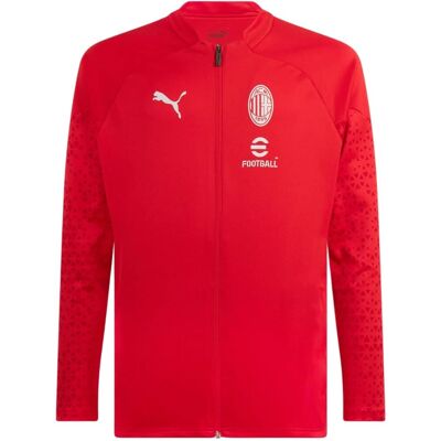 Puma Rode AC Milan Jas - Sport, Lange Mouwen, Gerecycled Polyester Puma Rode AC Milan Jas - Sport, Lange Mouwen, Gerecycled Polyester