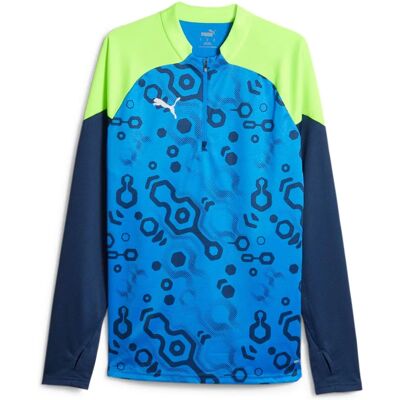 Puma Individualcup Blå Grøn Half-zip Sportswear Puma Individualcup Blå Grøn Half-zip Sportswear