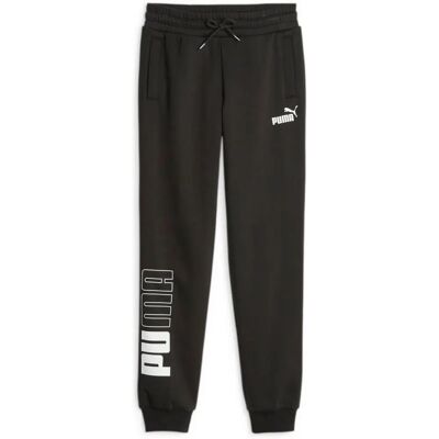 Puma Flicka Svarta Power Byxor - Byxor Puma Flicka Svarta Power Byxor - Byxor