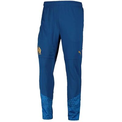 Puma Olympique De Marseille Blaue Slim-Fit Fußballhose Puma Olympique De Marseille Blaue Slim-Fit Fußballhose