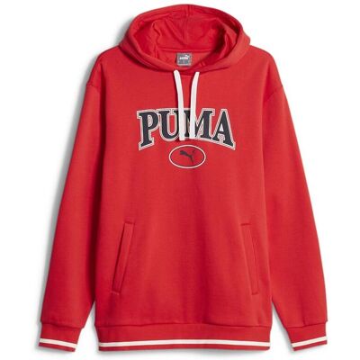 Puma Röd Hoodie - Hoodsweatshirt för män Puma Röd Hoodie - Hoodsweatshirt för män