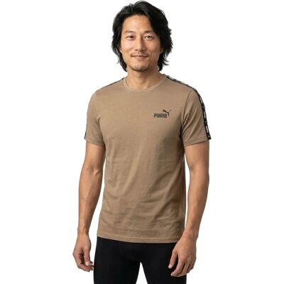 PUMA - ESS+ TAPE TEE - M - tosté - T-Shirt - Publicité PUMA - ESS+ TAPE TEE - M - tosté - T-Shirt - Publicité