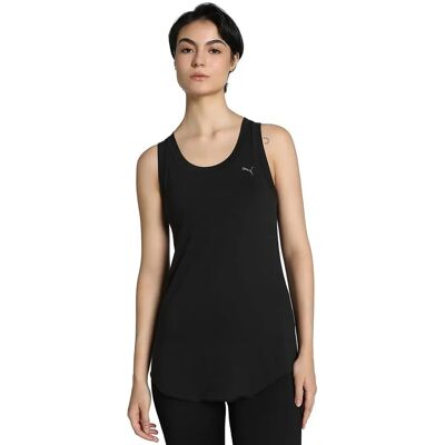 Puma Schwarz Recycling Material Racerback T-Shirt - T-Shirt Puma Schwarz Recycling Material Racerback T-Shirt - T-Shirt