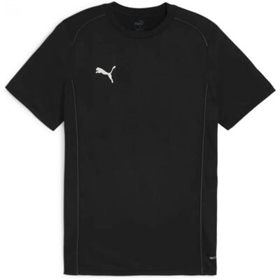 PUMA Heren teamFINAL Casuals T-shirt - Zwart - Sportshirt PUMA Heren teamFINAL Casuals T-shirt - Zwart - Sportshirt