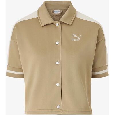 Puma Dametøj T7 Track Jakke - Beige - Størrelse X-Large Puma Dametøj T7 Track Jakke - Beige - Størrelse X-Large