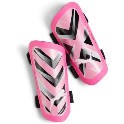 Protège-tibia Puma Ultra Light Rose/Blanc - S - Publicité Protège-tibia Puma Ultra Light Rose/Blanc - S - Publicité