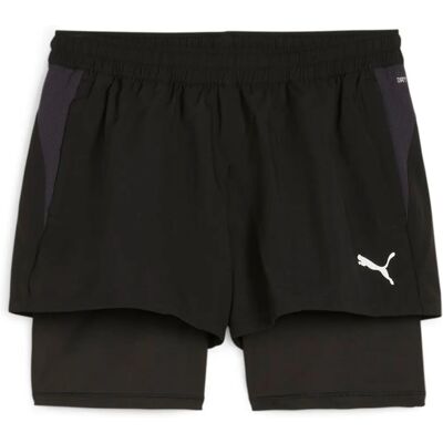 Puma Damen Sporthose - 2in1 Shorts - Schwarz Puma Damen Sporthose - 2in1 Shorts - Schwarz