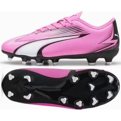 Puma Ultra Play FG/AG Nastolatek (107775) - trujący różowy/biały/czarny Puma Ultra Play FG/AG Nastolatek (107775) - trujący różowy/biały/czarny