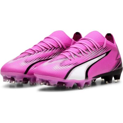 Chaussures de football roses PUMA Ultra Match - FG/AG pour femmes - Publicité Chaussures de football roses PUMA Ultra Match - FG/AG pour femmes - Publicité