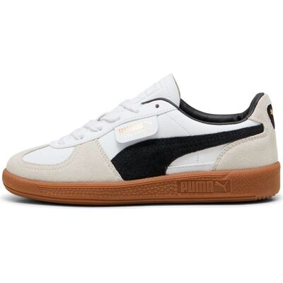 Puma Palermo Leather Blanc Beige Junior - Baskets - Publicité Puma Palermo Leather Blanc Beige Junior - Baskets - Publicité
