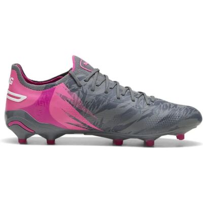 Buty piłkarskie Puma King Ultimate Rush Szare/Różowe - Piłka nożna Buty piłkarskie Puma King Ultimate Rush Szare/Różowe - Piłka nożna