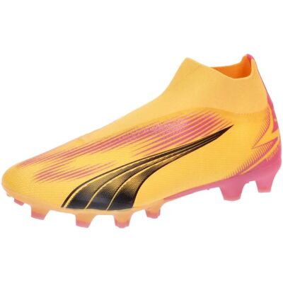 Bottes de Football Puma Ultra Match Hommes - Sans Lacets, Orange, Légères - Publicité Bottes de Football Puma Ultra Match Hommes - Sans Lacets, Orange, Légères - Publicité