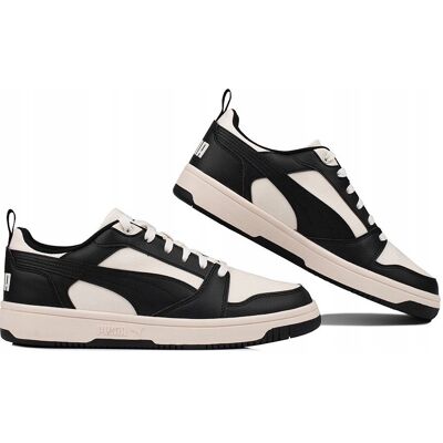 Puma Rebound V6 Low - Synthetik, Schwarz - Schuhe Puma Rebound V6 Low - Synthetik, Schwarz - Schuhe