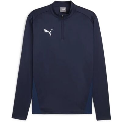 T-shirt de sport Puma pour homme - teamGOAL Training 1/4 Zip - Bleu - T-shirt sportif - Publicité T-shirt de sport Puma pour homme - teamGOAL Training 1/4 Zip - Bleu - T-shirt sportif - Publicité