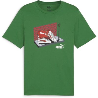 Maglietta Puma Verde a Maniche Corte - Usura Tutto l'Anno Maglietta Puma Verde a Maniche Corte - Usura Tutto l'Anno