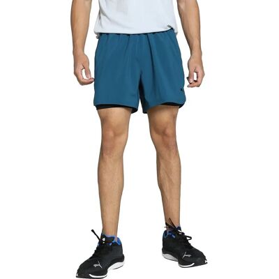 PUMA Shorts Foundations 2w1 Sh - Niebieskie - XXL - Shorts PUMA Shorts Foundations 2w1 Sh - Niebieskie - XXL - Shorts