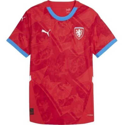 Tricou acasă al Republicii Cehe 2024 Puma - Copii - Roșu Tricou acasă al Republicii Cehe 2024 Puma - Copii - Roșu