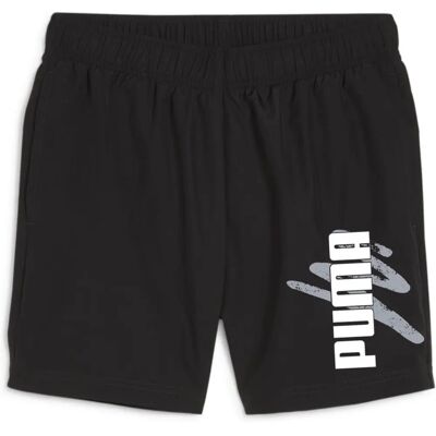 Puma - Ess+ Logo Lab - Czarny - S - Shorts Puma - Ess+ Logo Lab - Czarny - S - Shorts