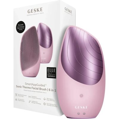 Spazzola Viso Thermo Sonic Geske - 6 in 1 - Rosa Spazzola Viso Thermo Sonic Geske - 6 in 1 - Rosa