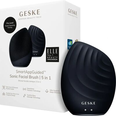 Escova facial sônica Geske - 5 em 1 SmartAppGuided - Limpeza facial Escova facial sônica Geske - 5 em 1 SmartAppGuided - Limpeza facial