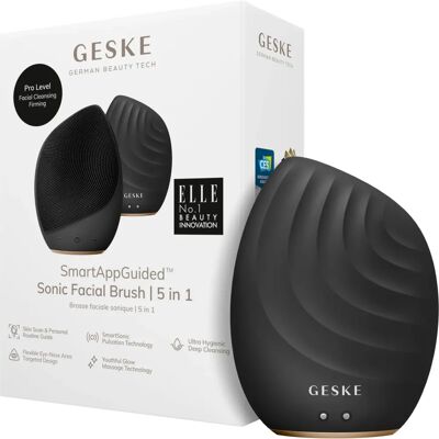Geske Smart App Guided 5-in-1 Sonic Facial Brush - Schwarz - Gesichtsreiniger Geske Smart App Guided 5-in-1 Sonic Facial Brush - Schwarz - Gesichtsreiniger