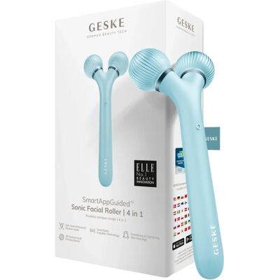Geske Turquoise Rollio Viso Sonico 4-in-1 - Dispositivo Viso Geske Turquoise Rollio Viso Sonico 4-in-1 - Dispositivo Viso