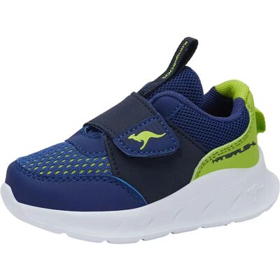 Zapatitos KangaROOS Dk.Navy-Limette - Zapatos para bebés, Velcro, Azul, Tallas 22-27 Zapatitos KangaROOS Dk.Navy-Limette - Zapatos para bebés, Velcro, Azul, Tallas 22-27