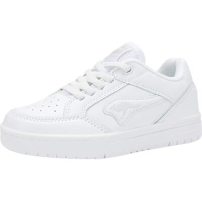 KangaROOS Dallas Sneaker Mädchen - biały - Retro buty dla dzieci - niskie style koszykówki - trwała syntetyczna cholewka - wyściełana wkładka - elastyczna gumowa podeszwa KangaROOS Dallas Sneaker Mädchen - biały - Retro buty dla dzieci - niskie style koszykówki - trwała syntetyczna cholewka - wyściełana wkładka - elastyczna gumowa podeszwa