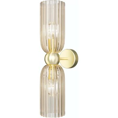 Maytoni Antic Modern 2 Wandleuchte - Up & Down, Gold, Cognac Shade Maytoni Antic Modern 2 Wandleuchte - Up & Down, Gold, Cognac Shade