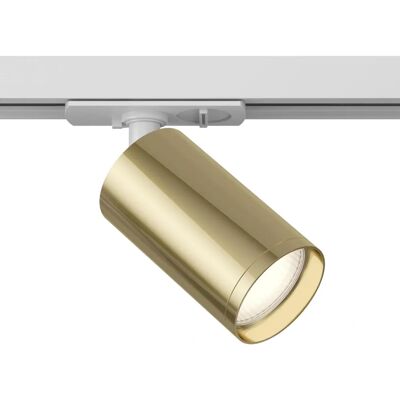 MAYTONI - Nowoczesny reflektor na listwie Focus S Aluminium Złoty i Biały 1 Światło - Oświetlenie szynowe MAYTONI - Nowoczesny reflektor na listwie Focus S Aluminium Złoty i Biały 1 Światło - Oświetlenie szynowe