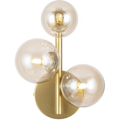 Maytoni Dallas Wandleuchte - Cognac G9, 3 Lichter, Gold Maytoni Dallas Wandleuchte - Cognac G9, 3 Lichter, Gold