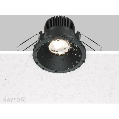 Maytoni LED Einbauleuchte - 6W Warmweiß IP65 - Schwarz Maytoni LED Einbauleuchte - 6W Warmweiß IP65 - Schwarz