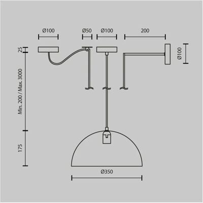 Maytoni MOD168PL-01BG - gray - metal - E27 - pendant light Maytoni MOD168PL-01BG - gray - metal - E27 - pendant light