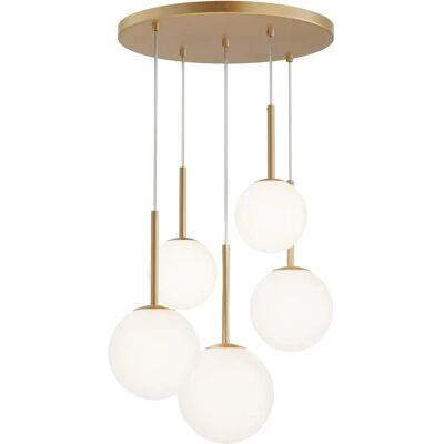 Maytoni Gold Hängeleuchte - Basic Form 5-Lichter E14 Pendelleuchte Maytoni Gold Hängeleuchte - Basic Form 5-Lichter E14 Pendelleuchte