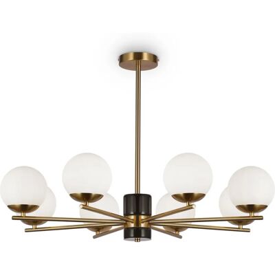Lampadario Moderno in Marmo Maytoni - 8 E27, 60W Lampadario Moderno in Marmo Maytoni - 8 E27, 60W