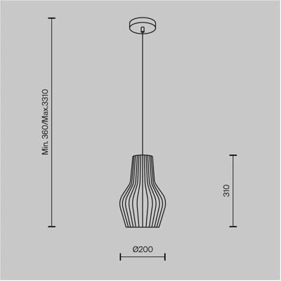 Maytoni ROOTS Pendant Light - Modern Minimalist Fixture Maytoni ROOTS Pendant Light - Modern Minimalist Fixture