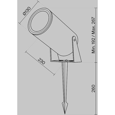 Maytoni O050FL-L30W3K - Zewnętrzna Lampka Dekoracyjna - Biała Maytoni O050FL-L30W3K - Zewnętrzna Lampka Dekoracyjna - Biała