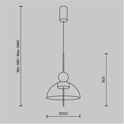 Maytoni - BANGKOK - Metal - Glass - Pendant lamp Maytoni - BANGKOK - Metal - Glass - Pendant lamp