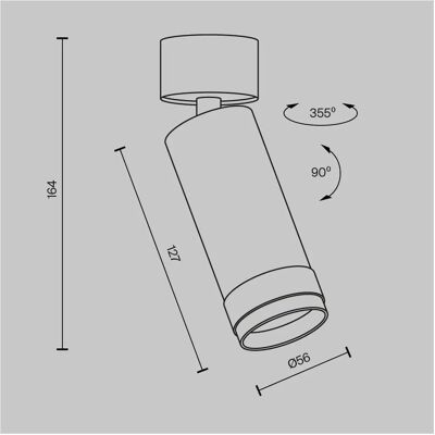 Maytoni - FOCUS ZOOM - White - 4000K - Spotlight lamp Maytoni - FOCUS ZOOM - White - 4000K - Spotlight lamp